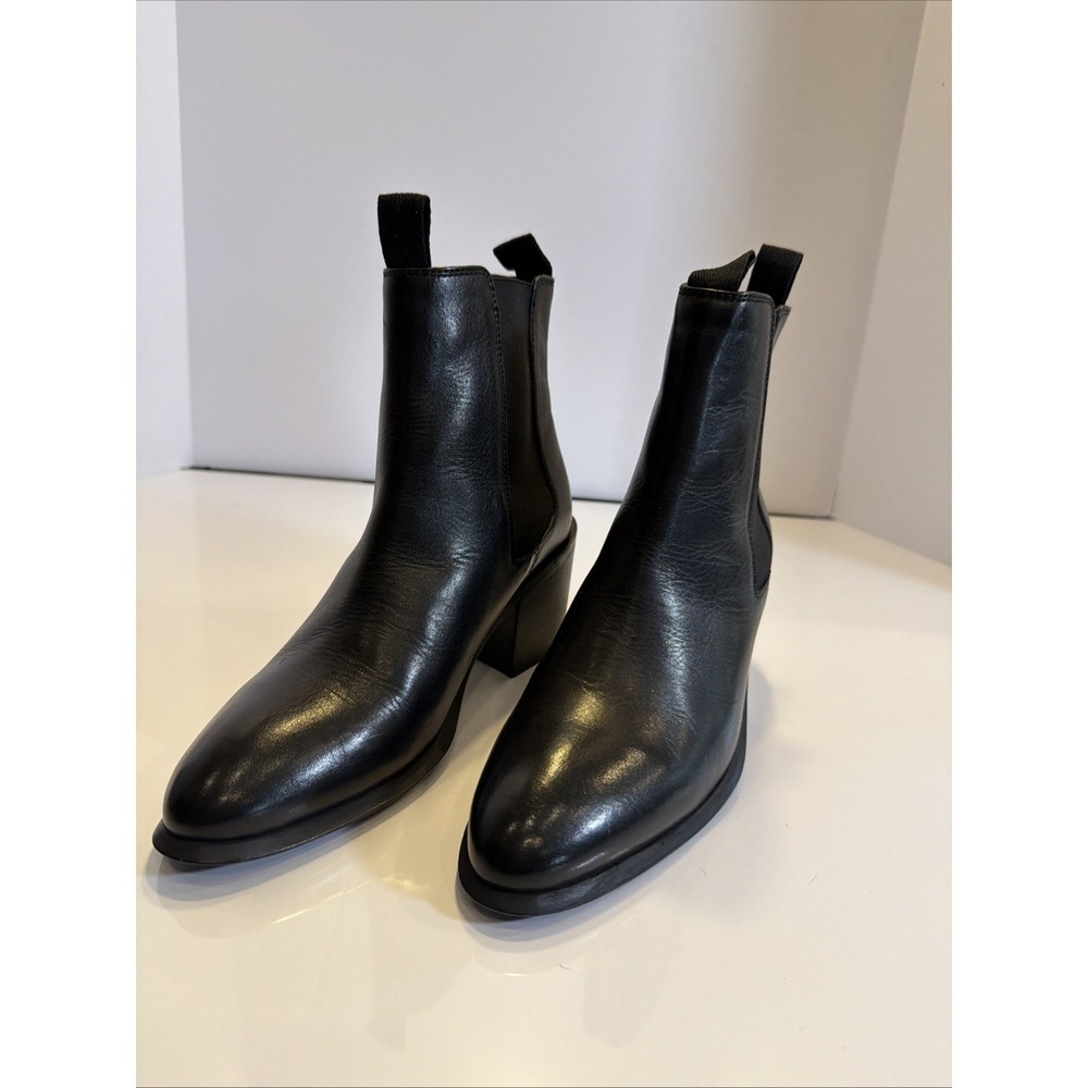Tony Bianco Hampton Calais Ankle Boot  black leather size 7